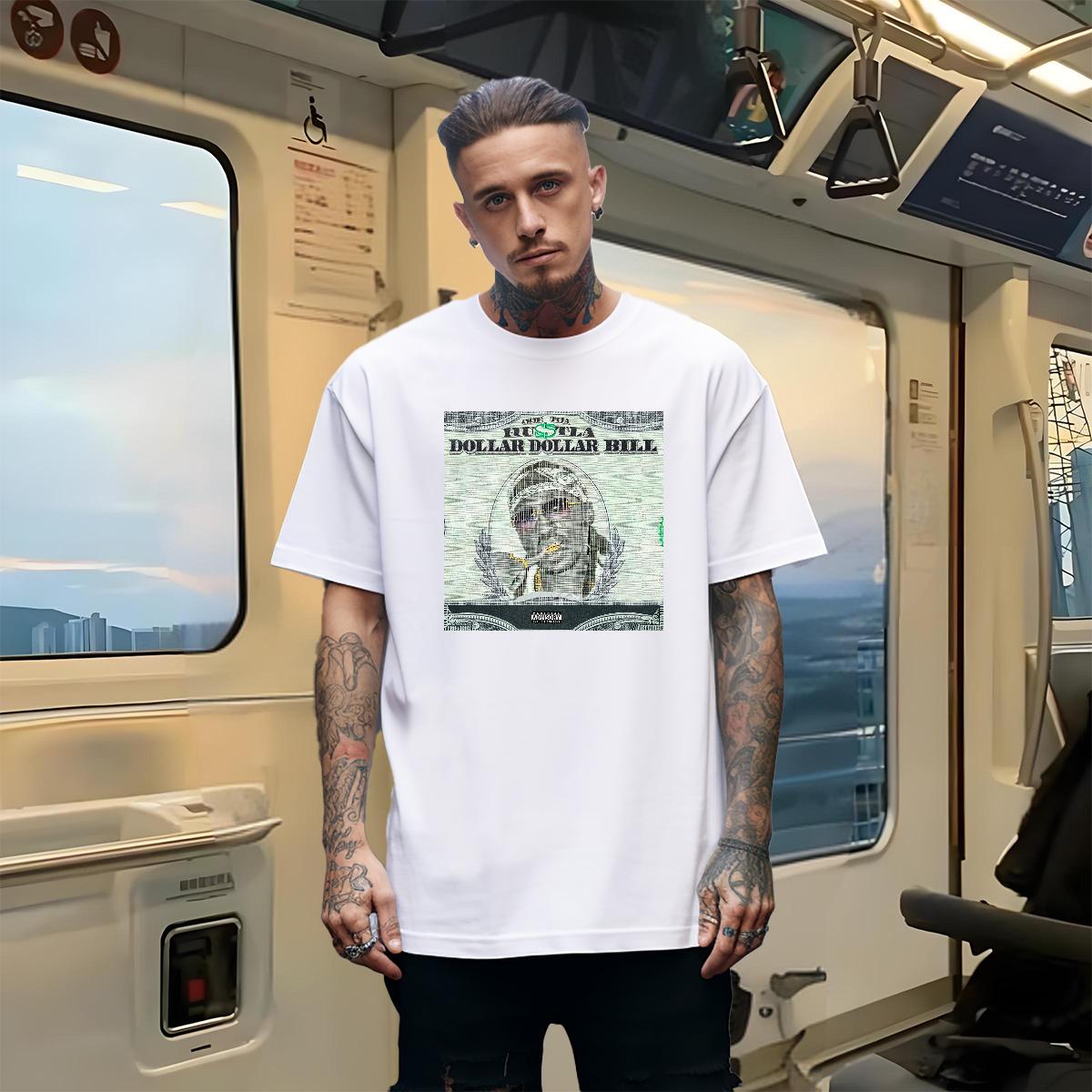 Comfortable T-Shirts for Men XH 100% Cotton 230g Spring Summer Short Sleeve Cotton O-Neck Tshirts DIY Anime Print Polos