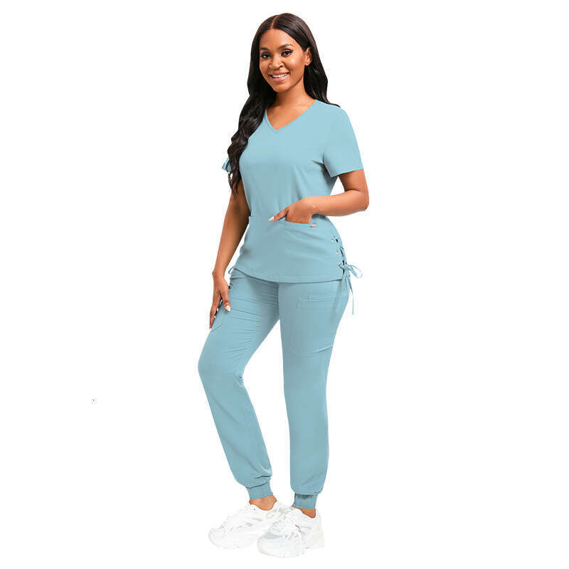Niaa Hinn Scrubs for Women Uniform Scrubs Scrubs New Arrival High Elasticity Non-ironing French Leisure Time Ventilation Temperament Linen