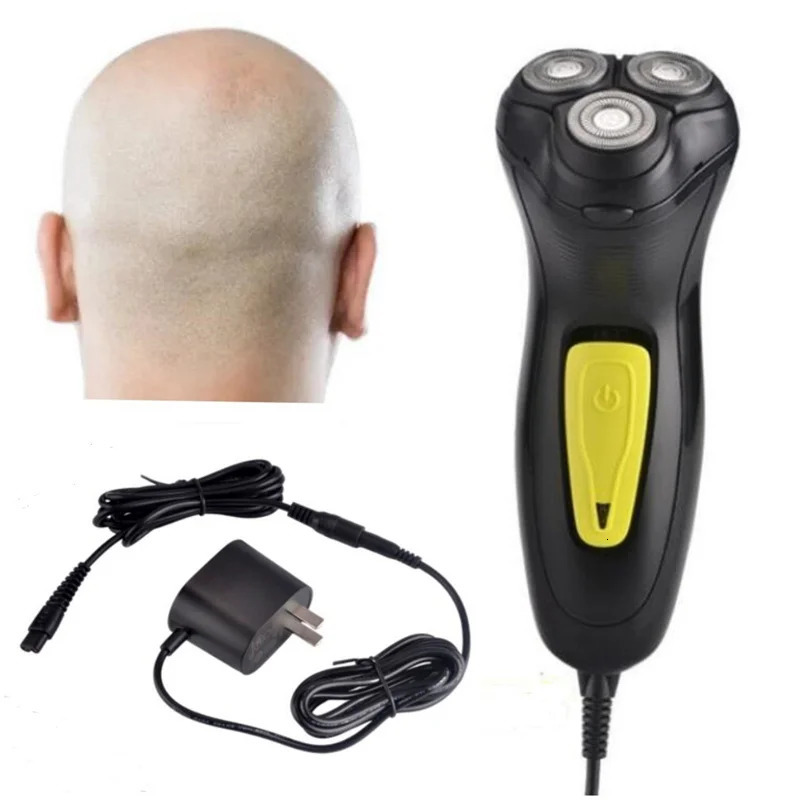 Professional Corded Shaver Electric Razor for Bald Head Shaver for Balder Men Face Dry Close Shave Clipper Stubble Beard Trimmer 240710