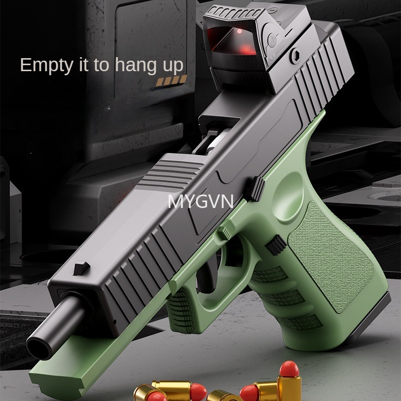 Blowback Shell Ejection Soft Bullet Manual Pistol Launcher Outdoor Play, Gift for Kids and Adults dh5727163