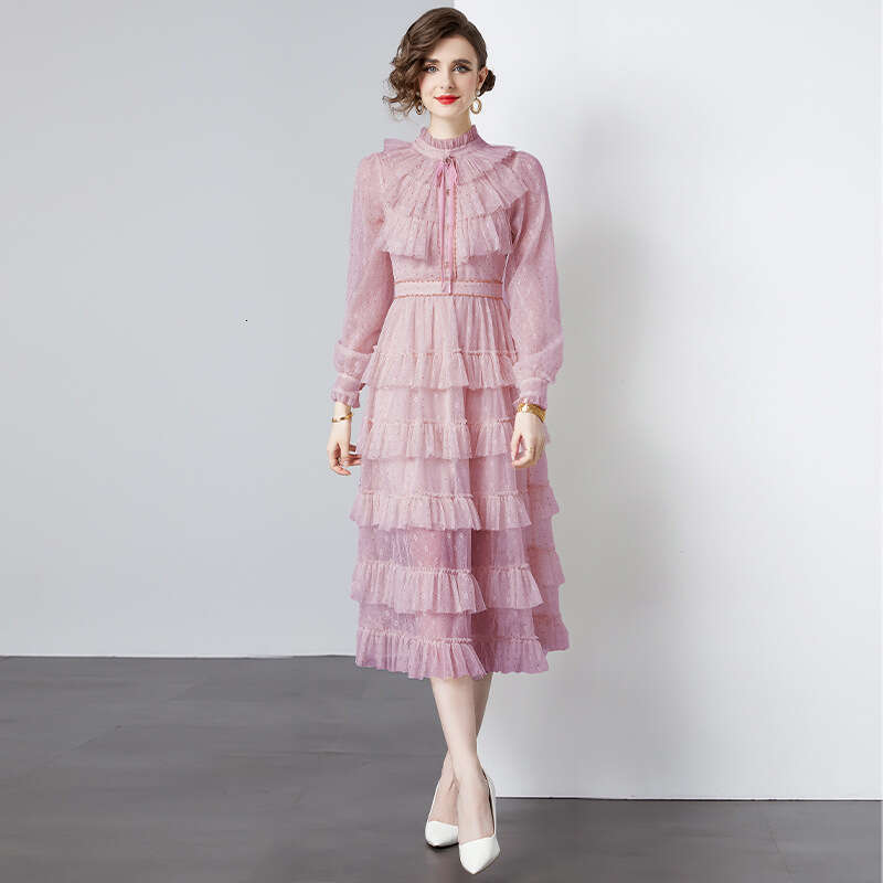 French Fairy Long Elegant Small Fragrance Cake High Grade Girl, Celebrity Banquet Party Dress, Skirt Sexy Temperament Pregnant Womens Dress BOHO DRESS