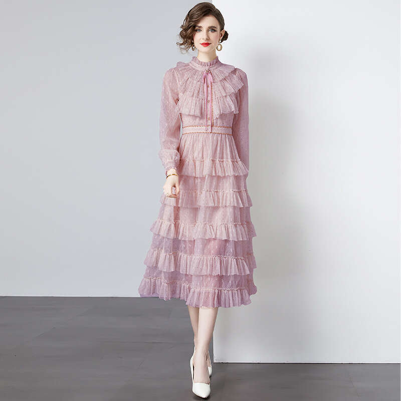 French Fairy Long Elegant Small Fragrance Cake High Grade Girl, Celebrity Banquet Party Dress, Skirt Sexy Temperament Pregnant Womens Dress BOHO DRESS