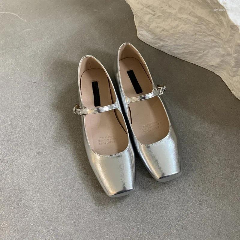 Casual Shoes 2024 Spring Single Fashion Shallow Slip On Women Flat Ladies Outdoor Ballerina Shoe