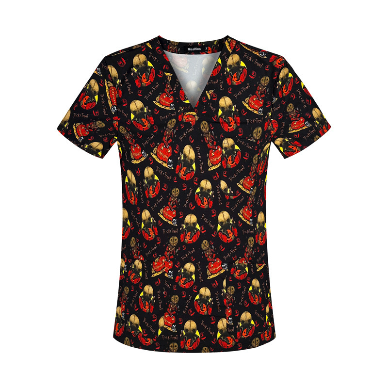 Scrubs for Women Uniform Undefined Two Piece Set Women Scrubs New Product Non-ironing Gentle Wind Versatile Popular Sexy Loose Short Bifurcated