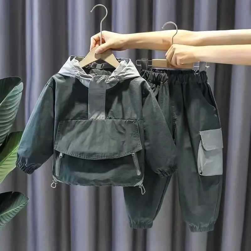 Clothing Sets Boys Spring And Autumn Set Handsome New Foreign Style Baby Sports Childrens Clothing Two Piece Set For Boys Kids Outfits