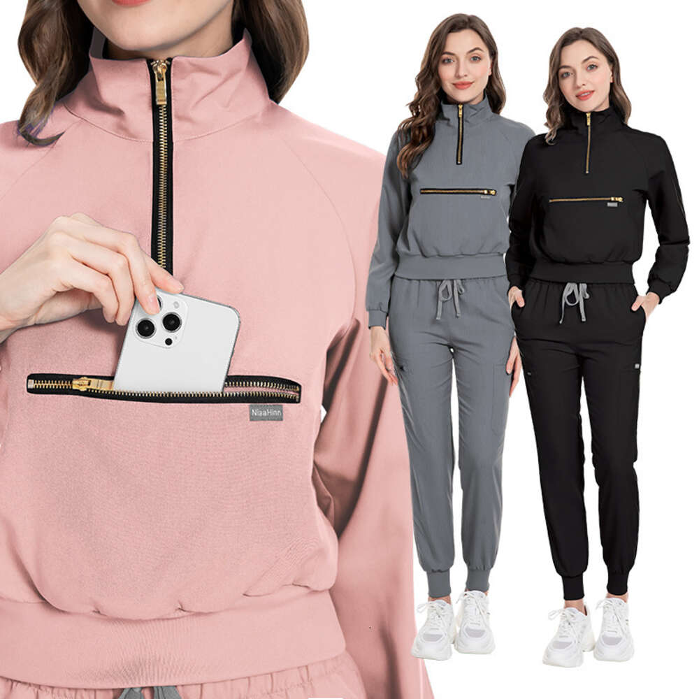 Niaa Hinn Scrubs Undefined New Arrival New Product High Elasticity French Long Gentle Wind Show Thinness New Pattern Printing Temperament Sexy Novelty