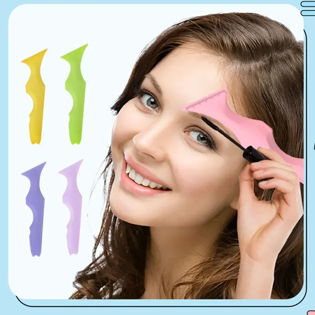 Reusable silicone eyeliner ruler eyeliner makeup template molding tool eye black lipstick beauty sticker 240715