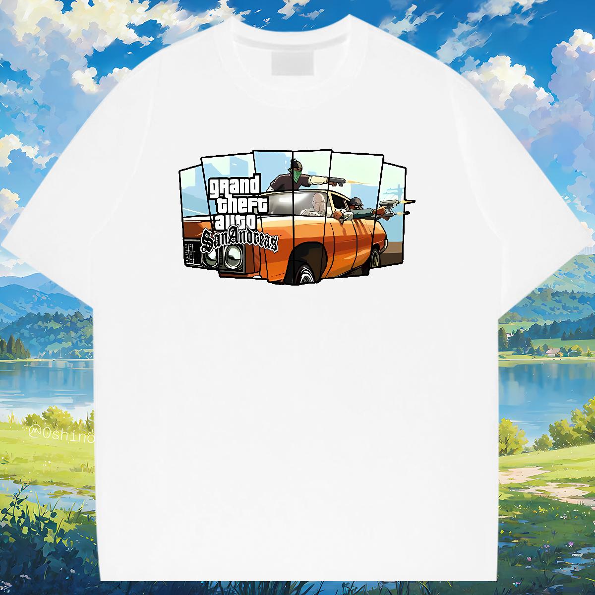 Fashion Designer Mens T Shirts racing 100% Cotton 230g Custom Big Size Street Casual Men Clothes T-Shirt Cotton Breathable Short Sleeve Unisex