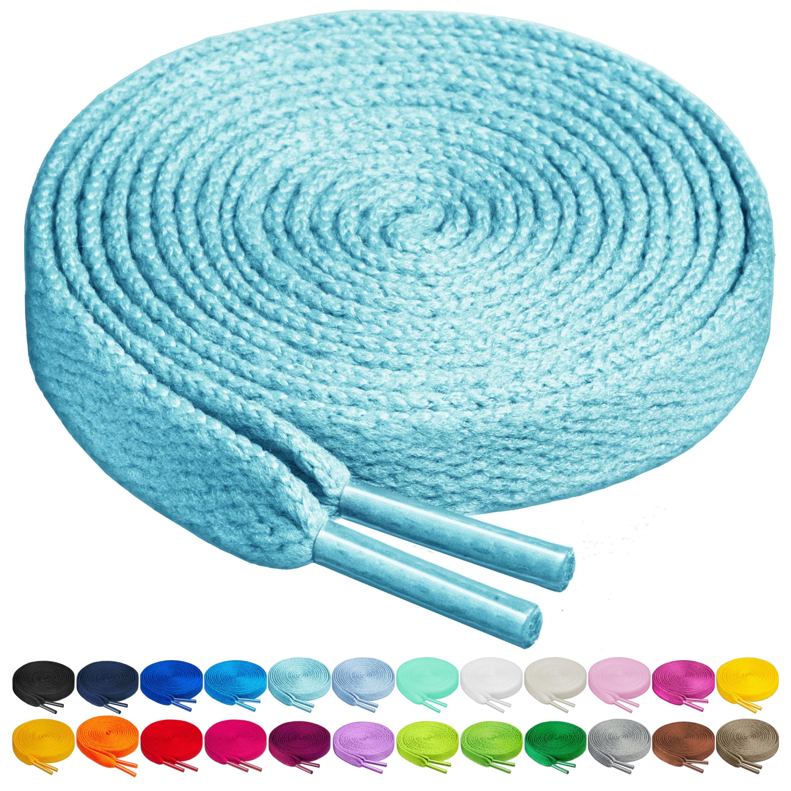 15 Pairs Multi-Pack 15 Different Colors Flat Shoe Laces Sneaker Laces