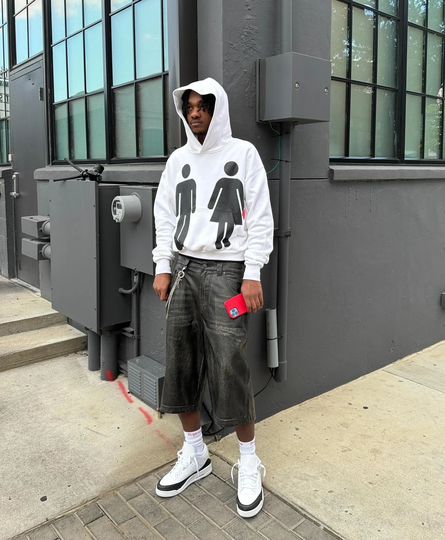 Y2k Hooded Sweatshirt Goth Harajuku Graphic Print Pullover Hip Hop Casual Hoodie Sweatshirts Punk Streetwear Top Women Clothes 240716