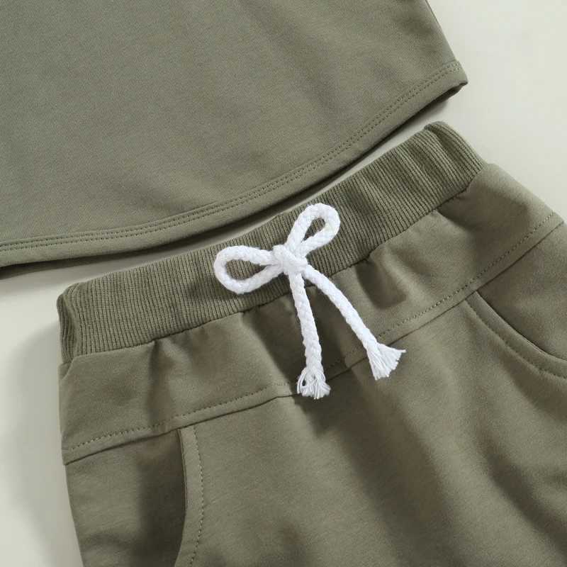 Clothing Sets 0-3Y Toddler Infant Baby Boy Clothes Sets Fashion Short Sleeves Hooded T-shirt Top + Short Pants Summer Newborn Outfits