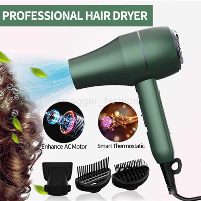 Powerful Hot Cold Wind Hair Dryer Negative Ionic Blower Home Salon Electric Professional Hairdryer Styling Tools For SalonsBkl240717