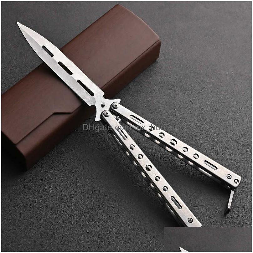 Party Favor Cs Go Karambit Folding Knife Butterfly Gift Game For Dl Blade No Edge Tool Practice In Toy T231123 Drop Delivery Home Ga Otgy2 Best qualit