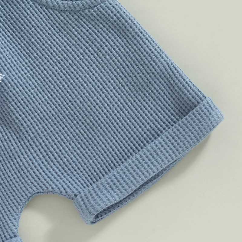 Clothing Sets Toddler Boys Summer Clothes Outfits Solid Color Buttons Crew Neck Short Sleeve Tops and Elastic Waist Shorts 2Pcs Suit