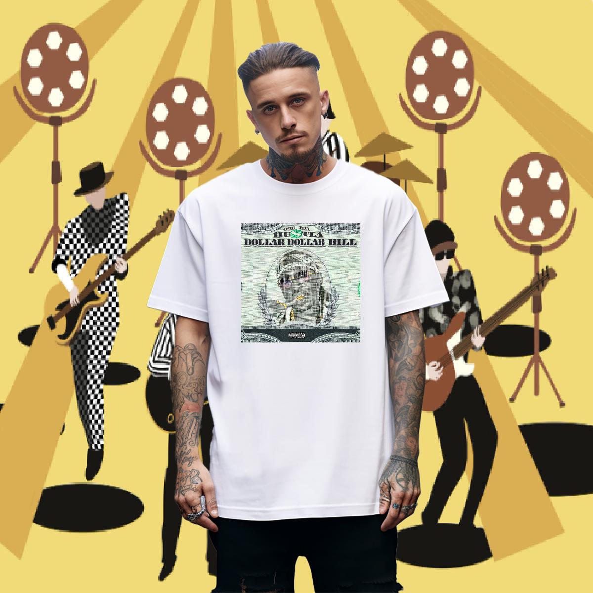 Classic Men Tees XH 230g 100% Cotton Cotton Breathable Short Sleeve Home Outdoor T shirt Skull 2024 New Clothes