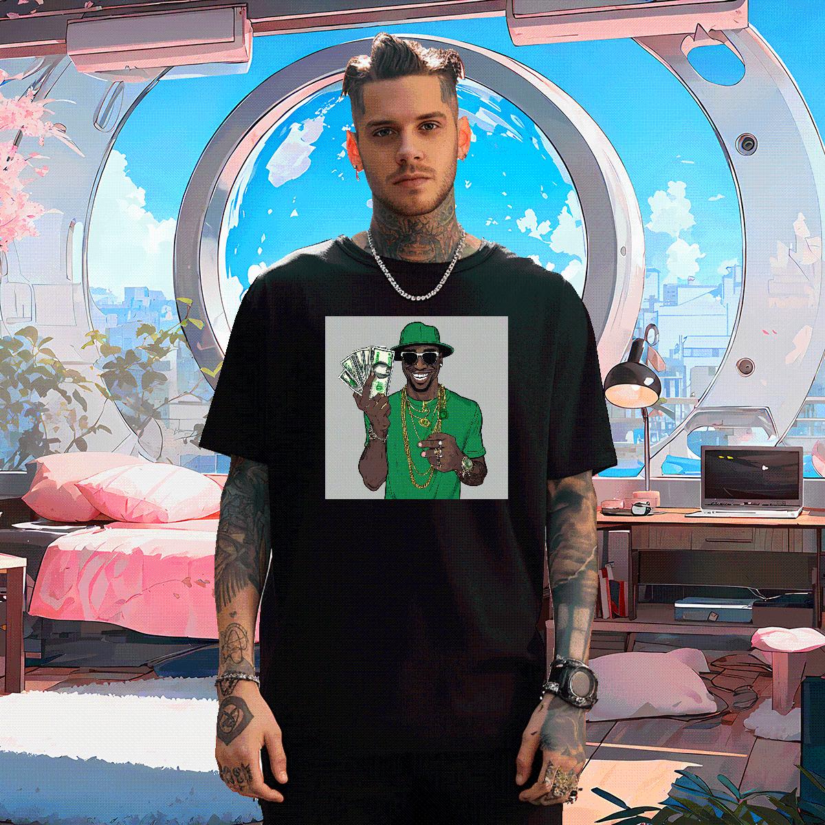 Classic Casual T Shirts Men XH 230g Cotton DIY Printed Couples T Shirts Casual Beach Cotton Breathable Cool Design Polos