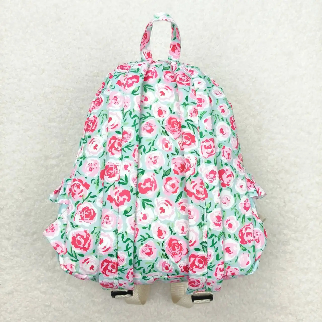 Wholesale Baby Girl Backpack Floral Ruffle Daypack Toddler Children Outdoor Portable Kids Flower Boutique School Bag 240715