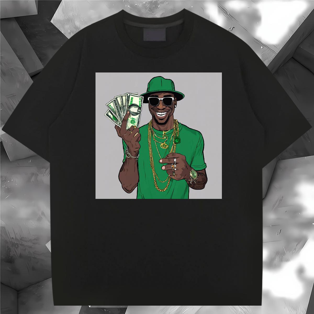 Fashion Design Men T Shirts XH 100% Cotton 230g Custom Print Plus Size Summer Casual Mens Tshirts 180g Cotton Popular