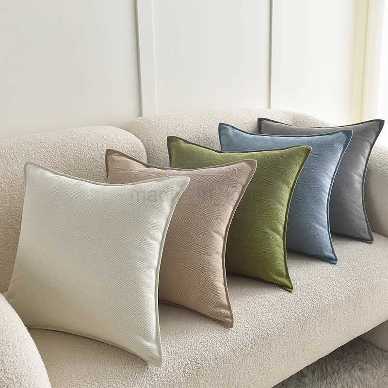 Chenille Throw pillow Covers with Elegant Luxury Design Square Cushion Case for Office Home Living Room Bed Sofa Cushion DecorM240717