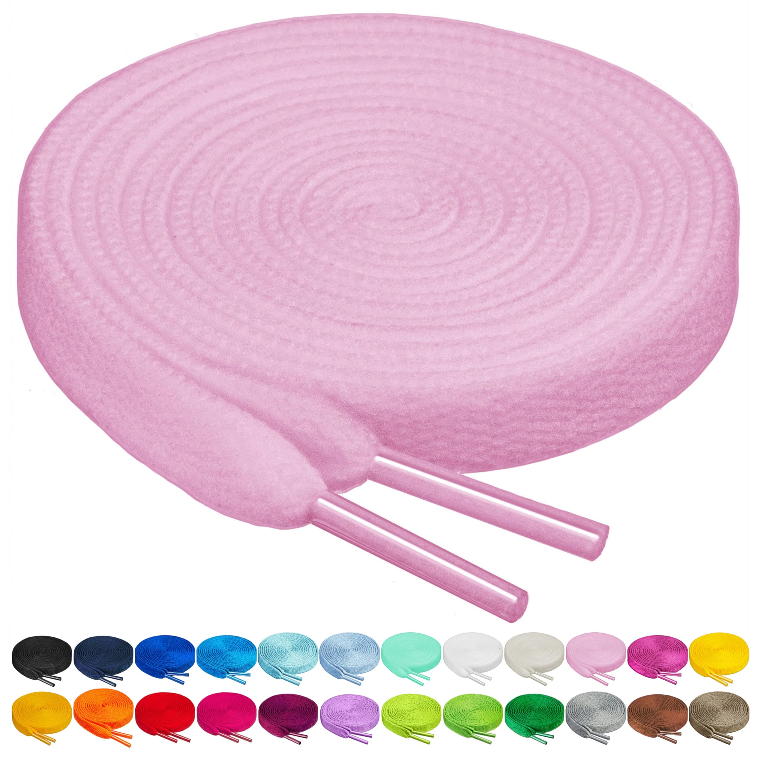 15 Pairs Flat Satin Shoelaces Shoe Laces Silk Ribbon Shoelaces for Sneakers Casual Canvas Shoes Boots (15 Colors)