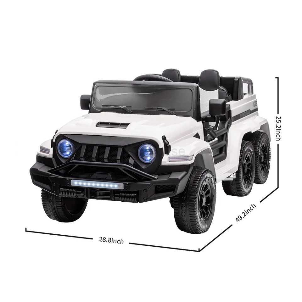 2 Seater Ride On Truck Car Remote Control 24V Electric Battery Powered Vehicle with Bluetooth AudioLED Headlight Free shipping