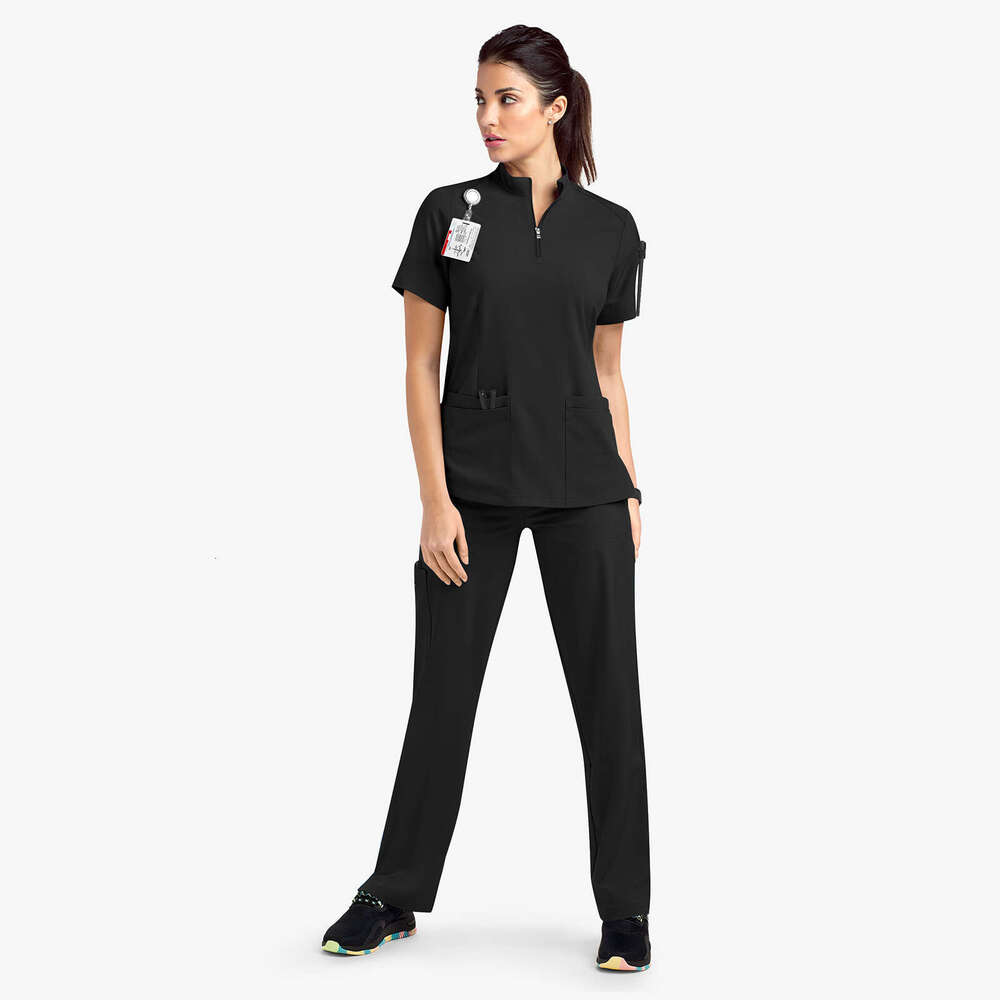 Niaa Hinn Scrubs Set Scrubs New Product Washable Gentle Wind Long High Elasticity Non-ironing Leisure Time Versatile Business Affairs Ventilation Temp