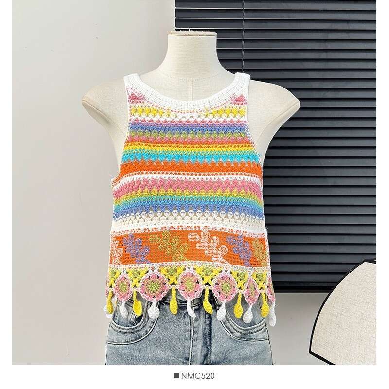Setset Best Saller Female Hip Hop Spring Hollow Out Slim Top Female Women Short Print Tshirt Stripe Skinny Base Women's Graphic T Shirts Man Woma