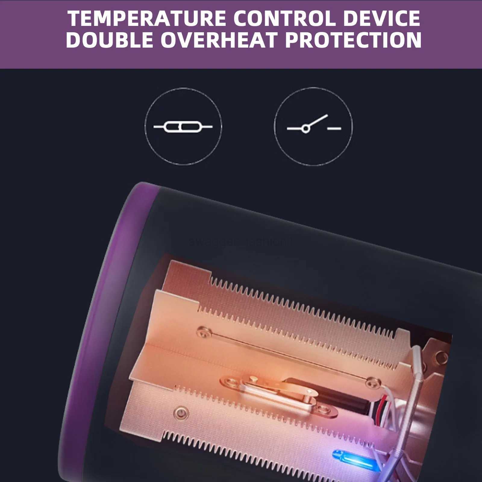 Portable Foldable Ionic Hair Dryer Hairdryer with 1 Diffuser 2 Concentrators for Home Salon Hairstyling Tool EU PlugBkl240717