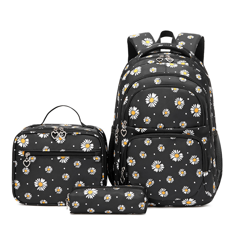 Childrens School Backpack Set with Lunchbox Bookbag for Teenager Girls Back Bag 3pcs SchoolBag for Primary Student Book Bag
