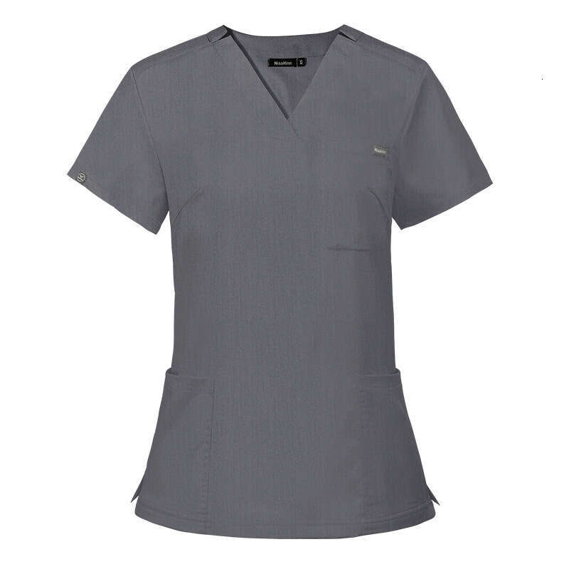 Niaa Hinn Zip Up Scrubs Arrival New Product High Elasticity French Non-ironing Gentle Wind Long Leisure Time New Pattern Ventilation Temperament Self-