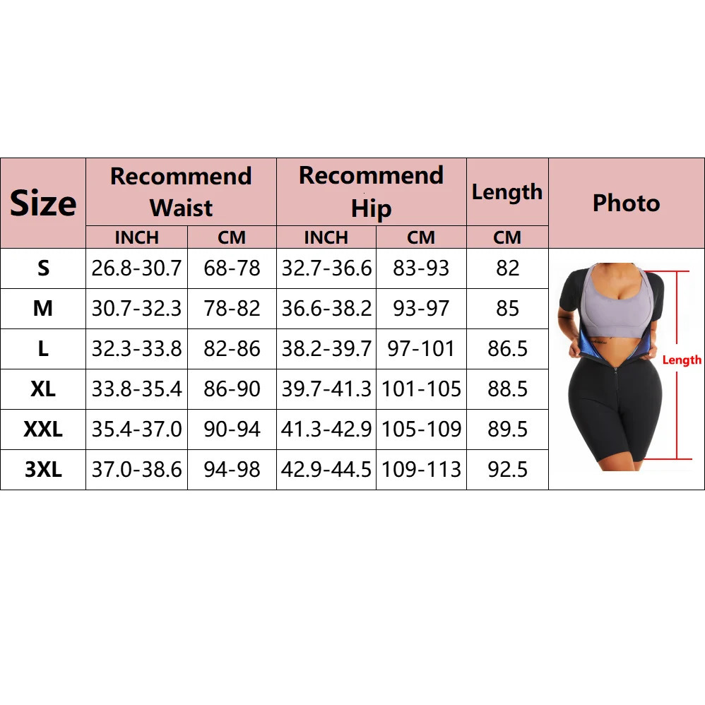 Fajas Shapewear High Compression Bodysuit Girdles Sauna Sweat Suits Polymer for Daily and Use Slimming Sheath 240703
