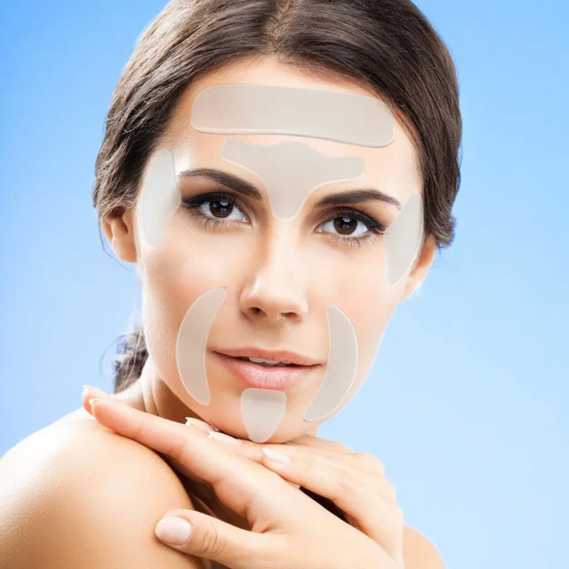 16 Piece Set Anti Wrinkle Stickers Face Stickers Forehead Stickers Eye Stickers Anti Lifting Lines French Lines 16 In 1