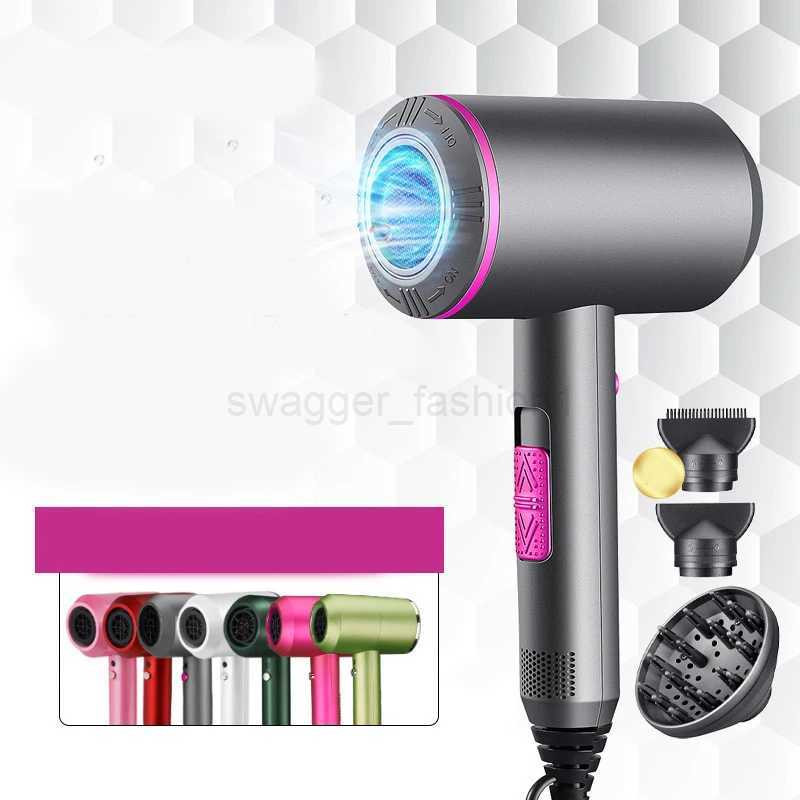 Electric Professional Hair Dryer Salon With Nozzle Ionic Secador Portable Blow Drier Hairstyles And Tools Drying Machine 3In1Bkl240717