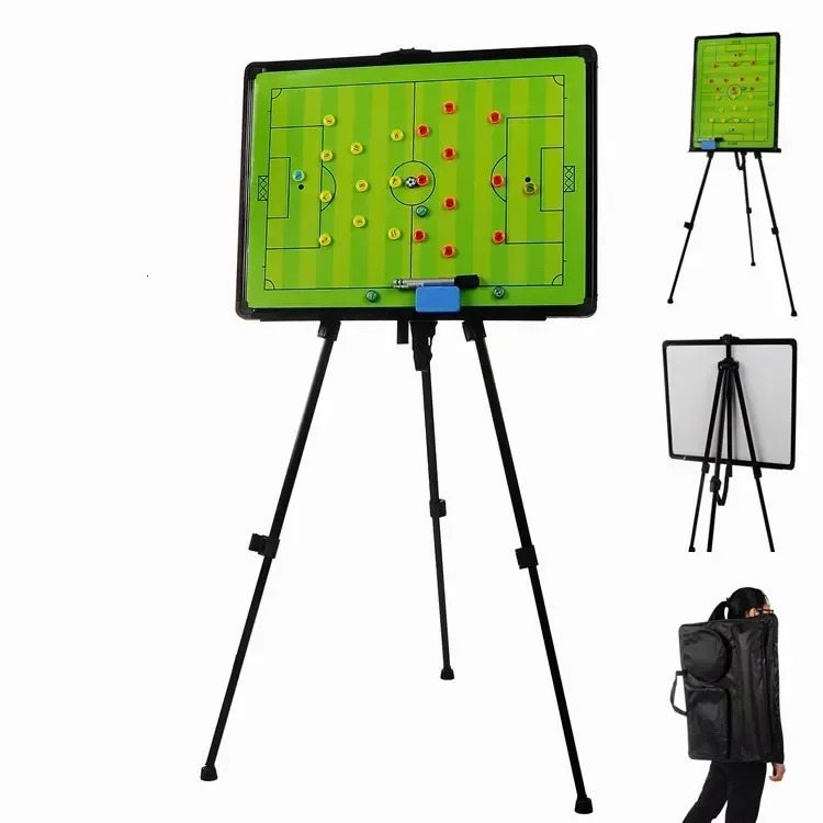 Football Basketball Tactical Board Bracket Magnetic with Bag Erasable Pen Professional Ball Game Training Presentation Board 240715