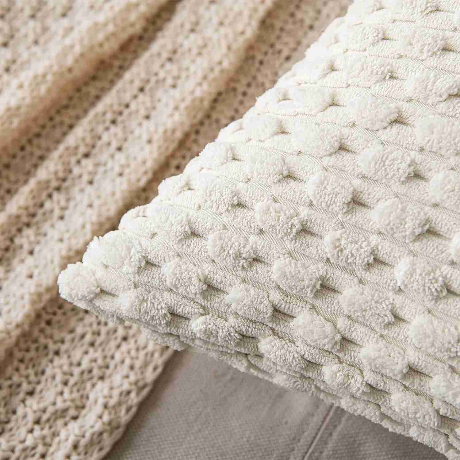 Striped Throw pillow Cover 18x18 Inch Beige Boho Corduroy Cushion Cover From Sofa Living Room Modern Home pillowcase Home DecroM240717