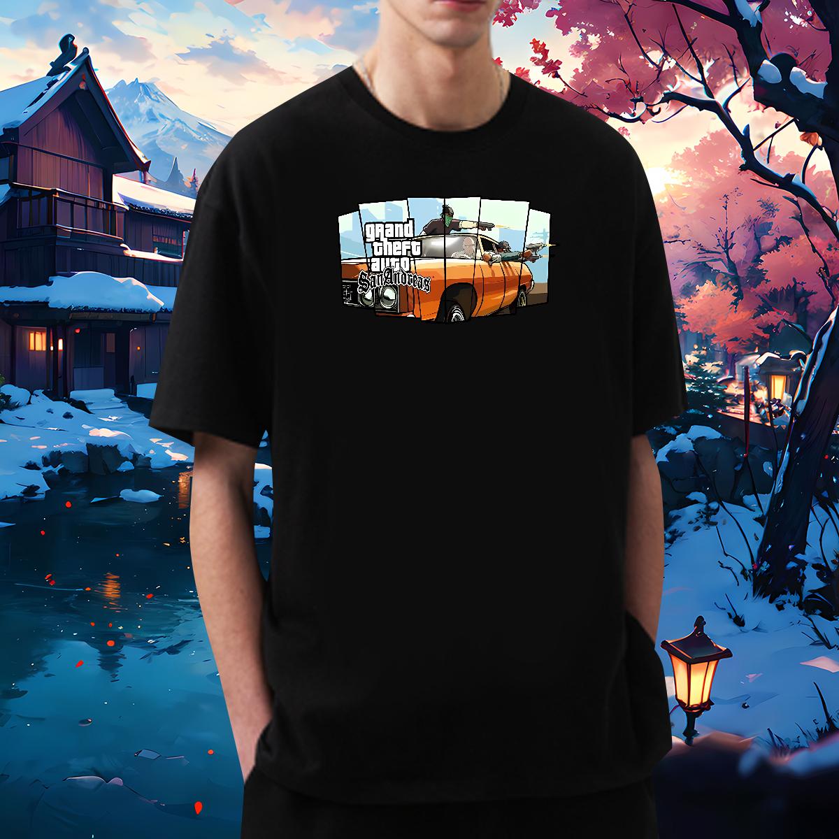 New Men T Shirts racing 100% Cotton 230g Plus Size Custom Tshirts Casual Daily Wear Cotton Breathable Soft Loose Tops Tees