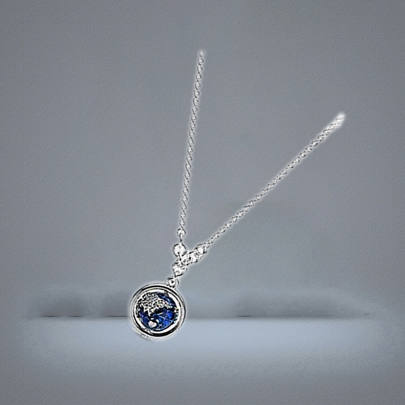 Designer Jewelry 925 Silver Necklace heart Pendant fit P Couple Pumpkin Car New Product Blue Moon love Necklaces European St