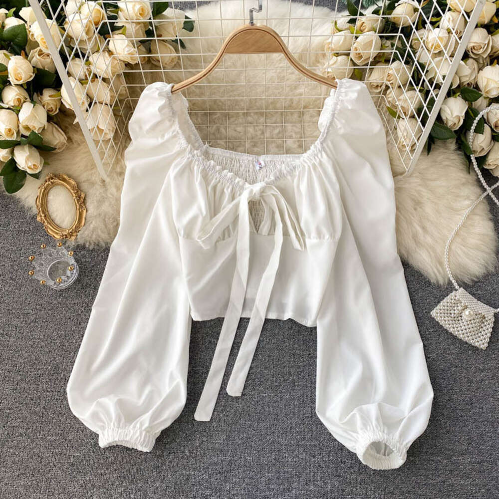 T-shirt New Merchandise Summer High Street Short-sleeved O-neck Crop Tops Women Short Collar Blouse Women's Backless Women's T Shirt Clothes