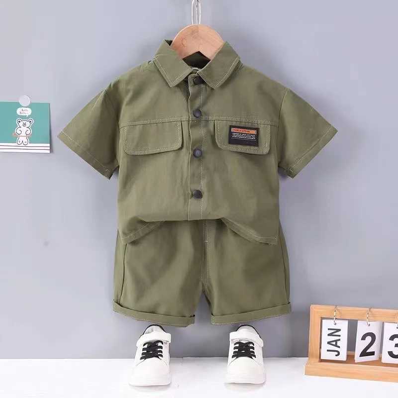 Clothing Sets Children Boys Shirt Shorts 2Pcs/Sets New Summer Baby Clothes Suit Infant Outfits Toddler Casual Cotton Costume Kids Tracksuits