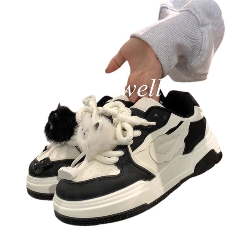 Womens Ddmysports Dopamine White New Spring Versatile Niche Original Thick Soled Board Shoes Free Shipping Outdoor Shoes