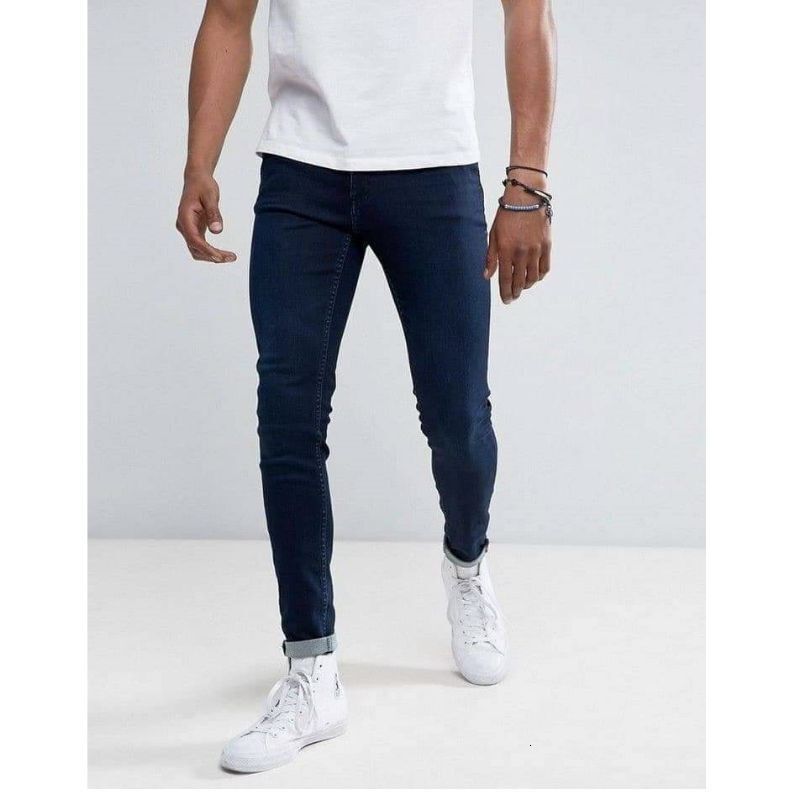 Designer men's tight jeans 26 inch -36 inch men's pants/unisex material stretchable. 100% denim jeans