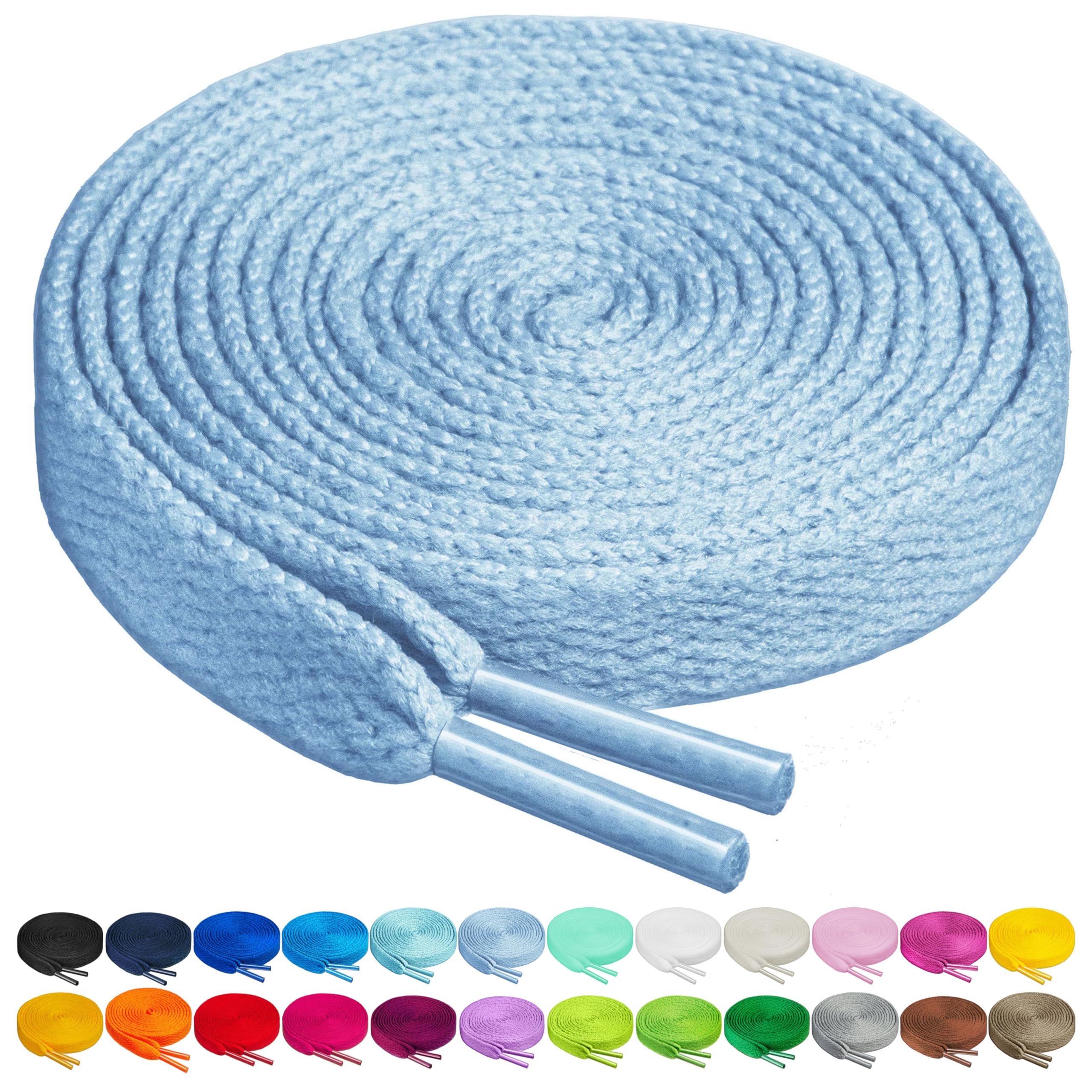 15 Pairs Flat Satin Shoelaces Shoe Laces Silk Ribbon Shoelaces for Sneakers Casual Canvas Shoes Boots (15 Colors)