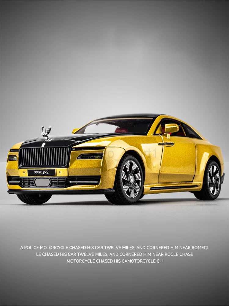 1 24 Rolls Royce Spectre Alloy Diecast Model Car Sound Light Collection Gifts Christmas Present For Boyfriend Birthday GiftsM240717
