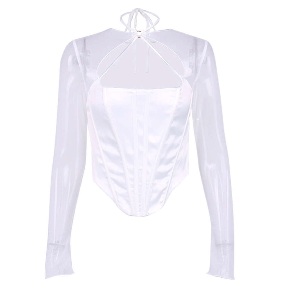 Tee Shirt Shirts New Merchandise Loose Versatile Female Hollow Out Slim Top Female Harajuku Print Vintage Brushed Turtleneck Slim-fit Chiffon Graphic 