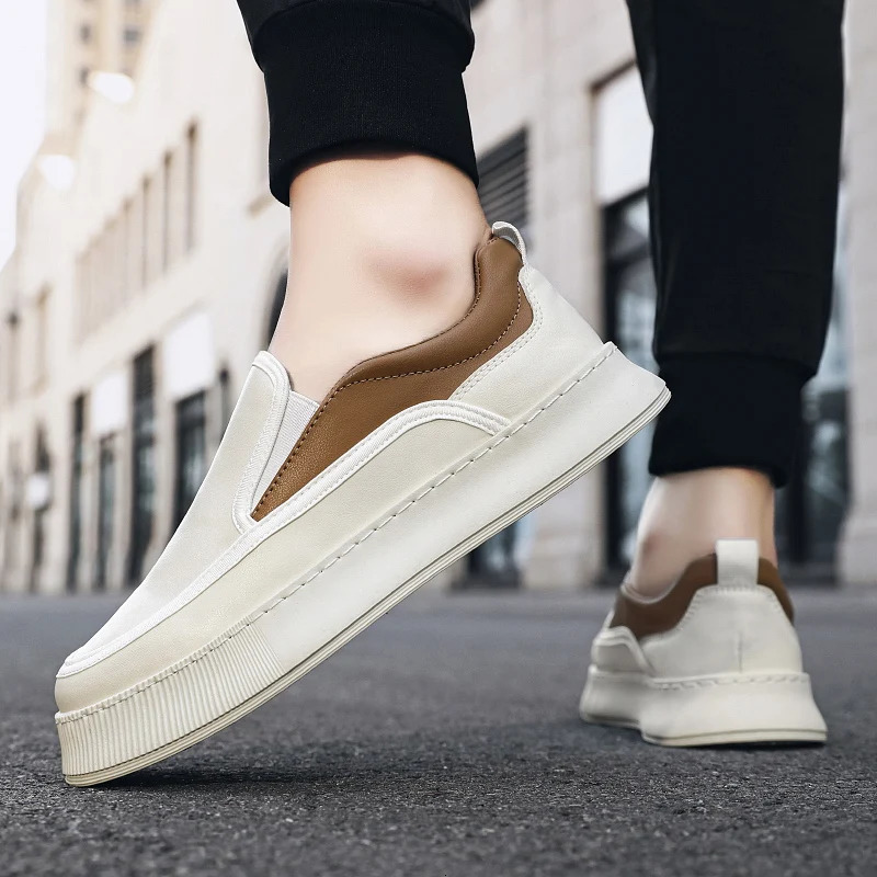 platform mens shoes fashionable sliding casual walking sports shoes short and chubby mens shoes trend towards comfort Espadrillles fishermen 240715