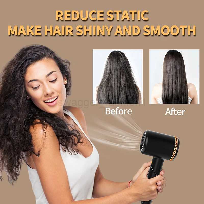 110V/220V High Speed Hair Dryer High Power Foldable Portable Hair Gallery Household EU/US/UK Negative Ion Hair DryerBkl240717
