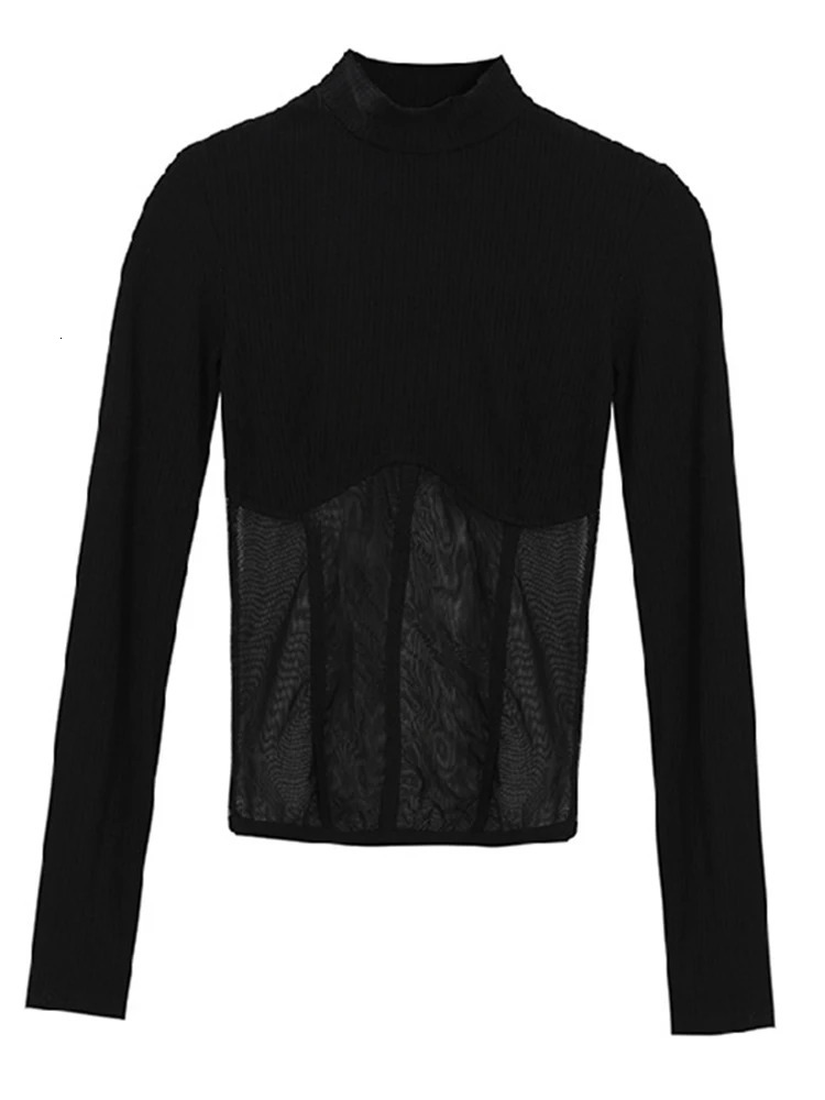 Summer Women T Shirt Woman Clothes Long Sleeve Tops Spring Black Slim Tshirt Female Crop Top Tee Sexy Skinny Y2k 240716