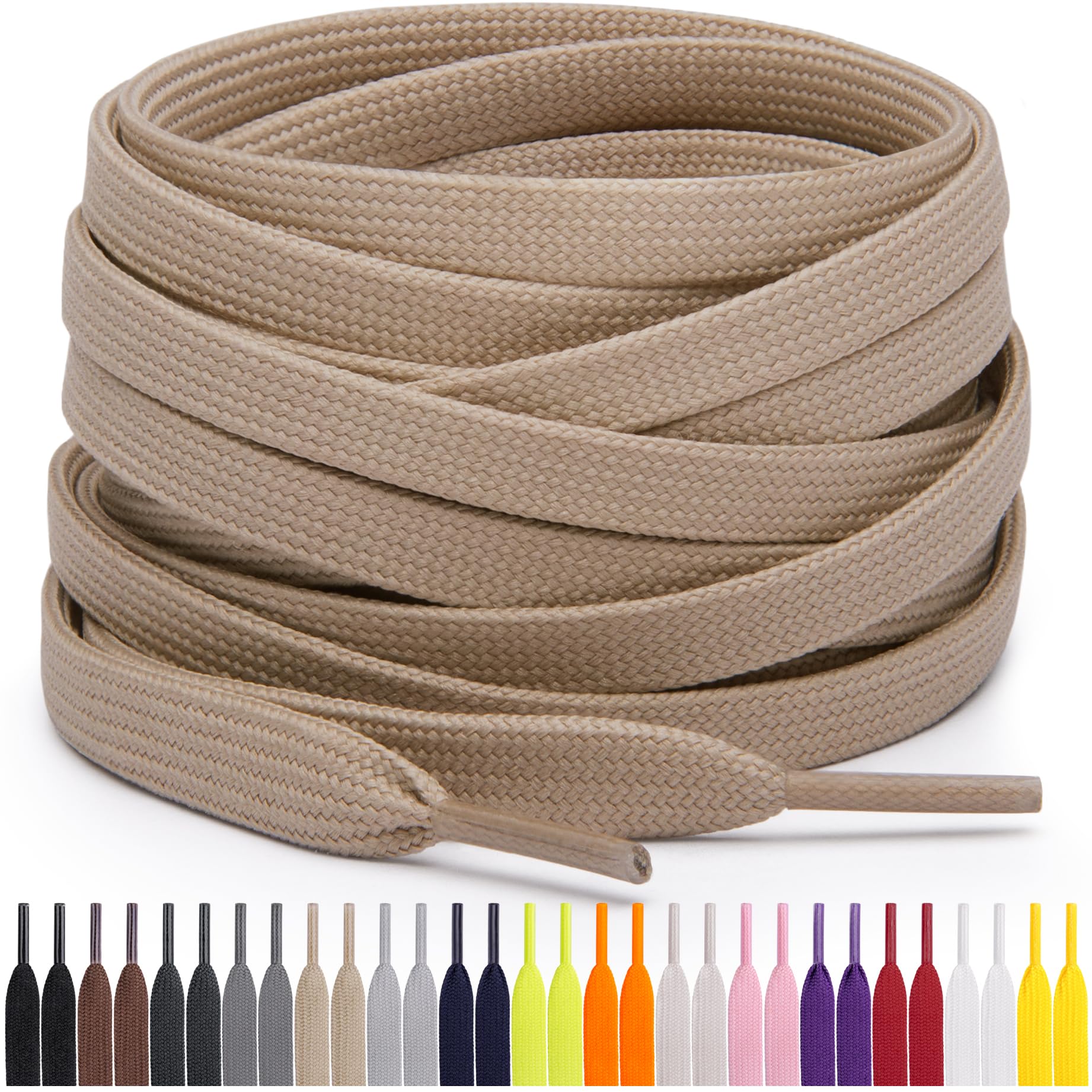 Shoe Parts Accessories Flat Polyester Shoelaces Dress Canvas Shoes Lace Sneaker Boots Laces Strings Shoelace Colors Series Randomly