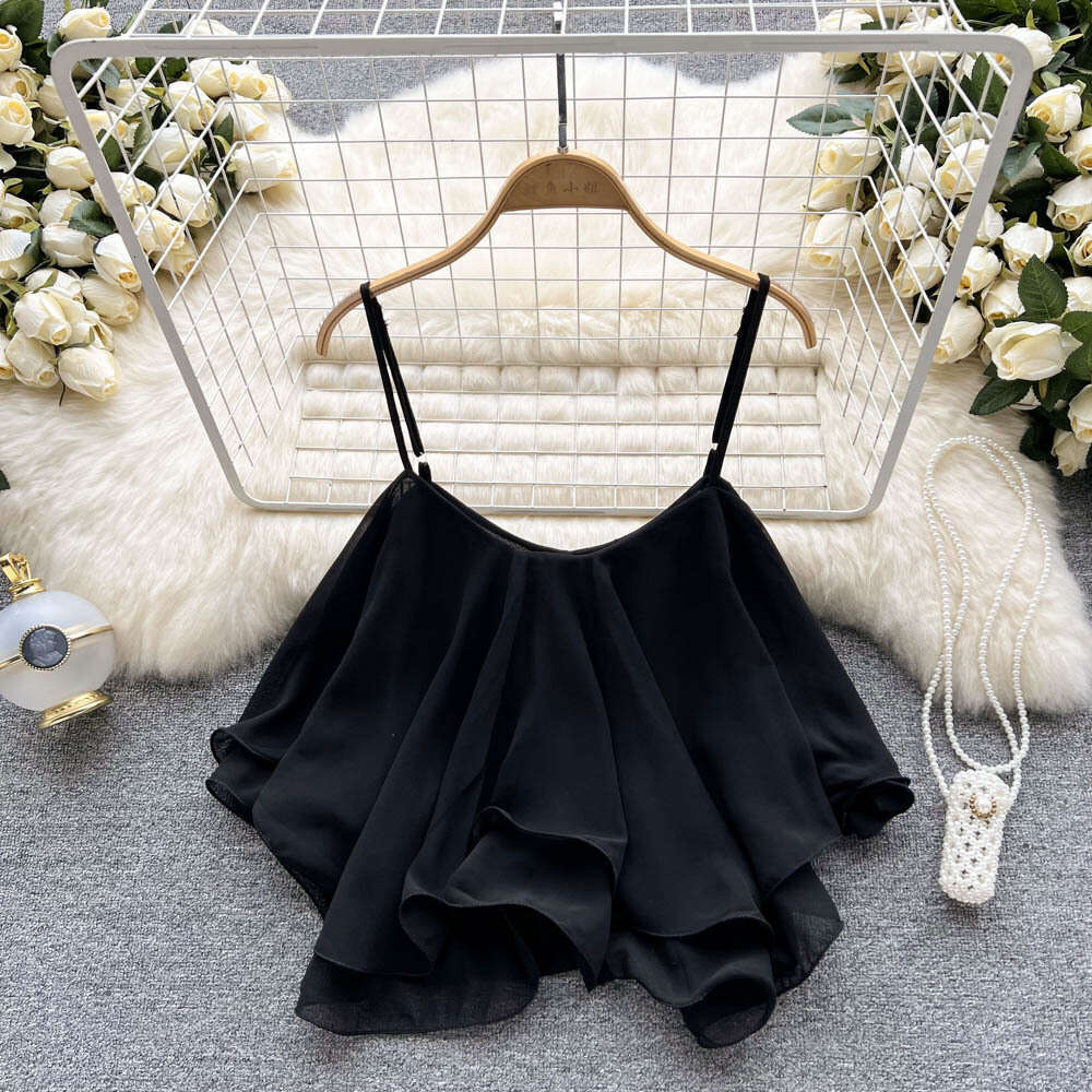 Shirts New Merchandise Spring Hip Hop Slim Crop Top Casual Harajuku Print Vintage Autumn Sleeveless Plaid Street Activity Crop Tops2 Stretch Casual Un