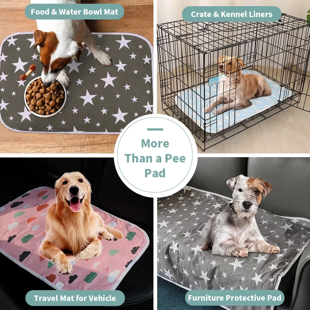 Washable Pet Pee Pad Pet Diaper Mat Reusable Mats for Dogs Dog Bed Urine Washable Dog Training Pad Four Seasons Pet Mat Urine